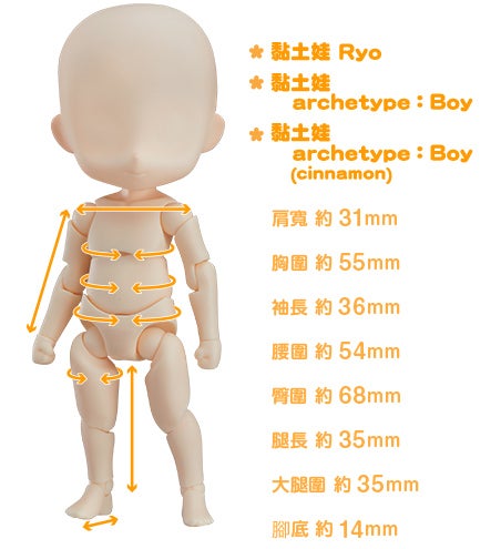 黏土娃 Ryo 黏土娃archetype：Boy 黏土娃archetype：Boy（cinnamon）